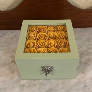 Yellow Roses Keepsake Box